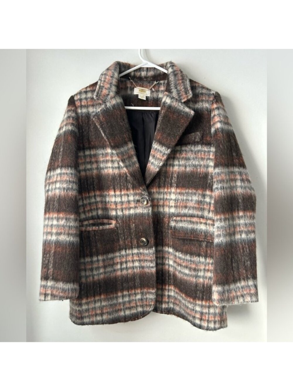Anthropologie Maeve Oversized‎ Brushed Plaid Shacket